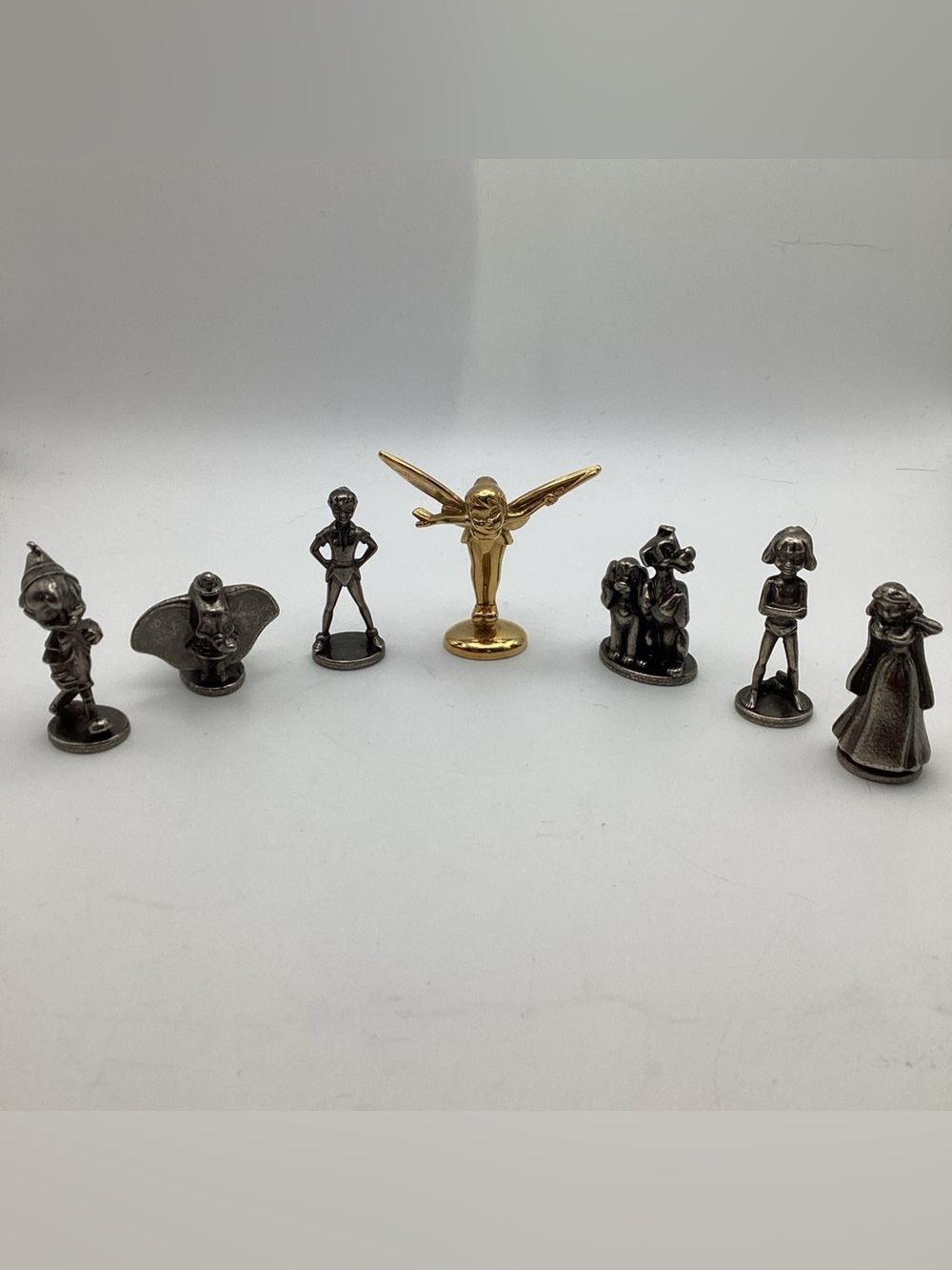 Monopoly Disney Edition 2009 Replacement Pieces Lot 7 Tokens Tinkerbell Movers
